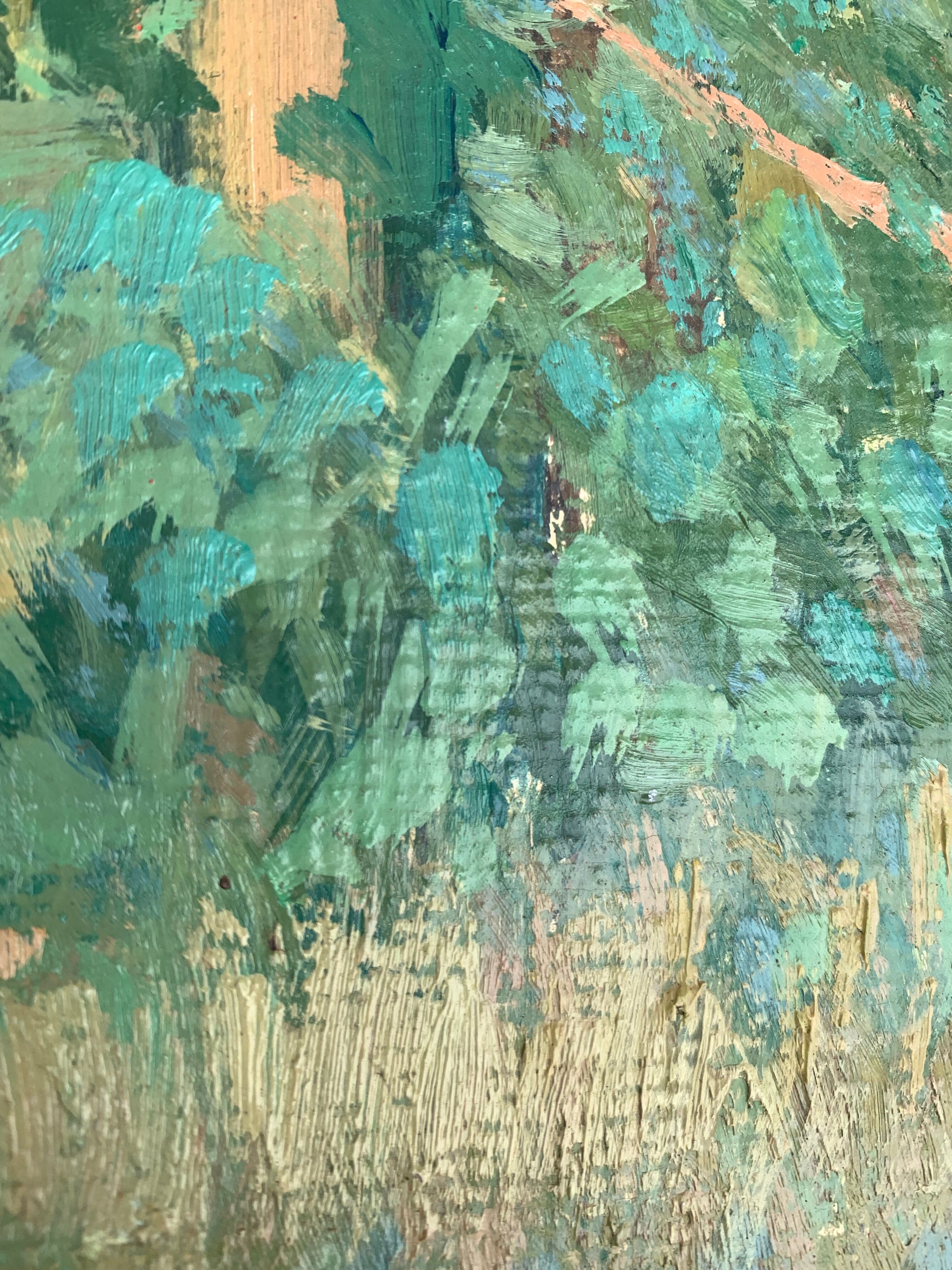 The clearing. Oil on cardboard 1920