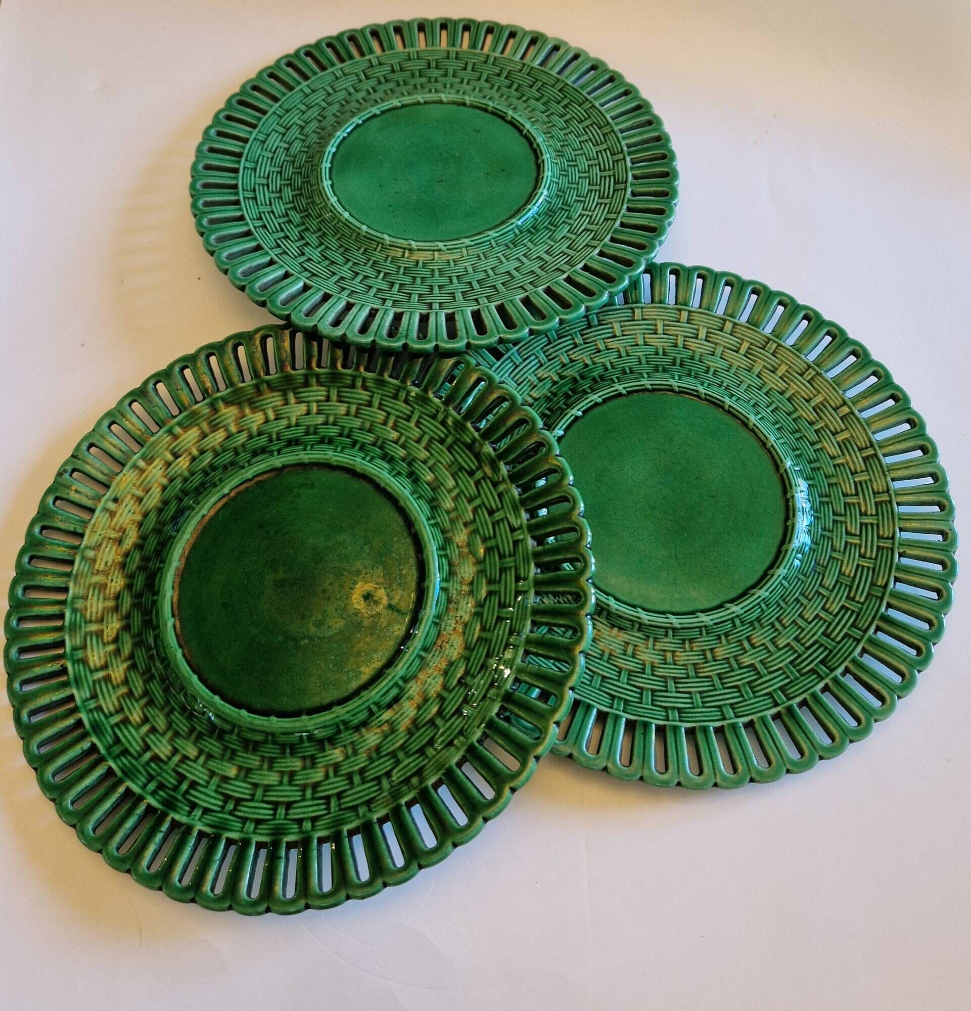 3 German porcelain plates from Schramberg, early 20th century.