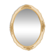 Miroir décoratif moyen en bois doré avec verre d'origine et patine, Italie, années 1960