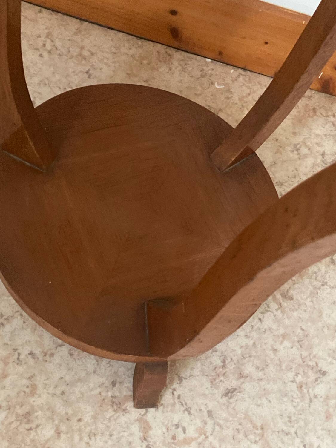 Art Deco Wooden Pedestal Table – 1930s Art Deco Era – Elegant and Practical