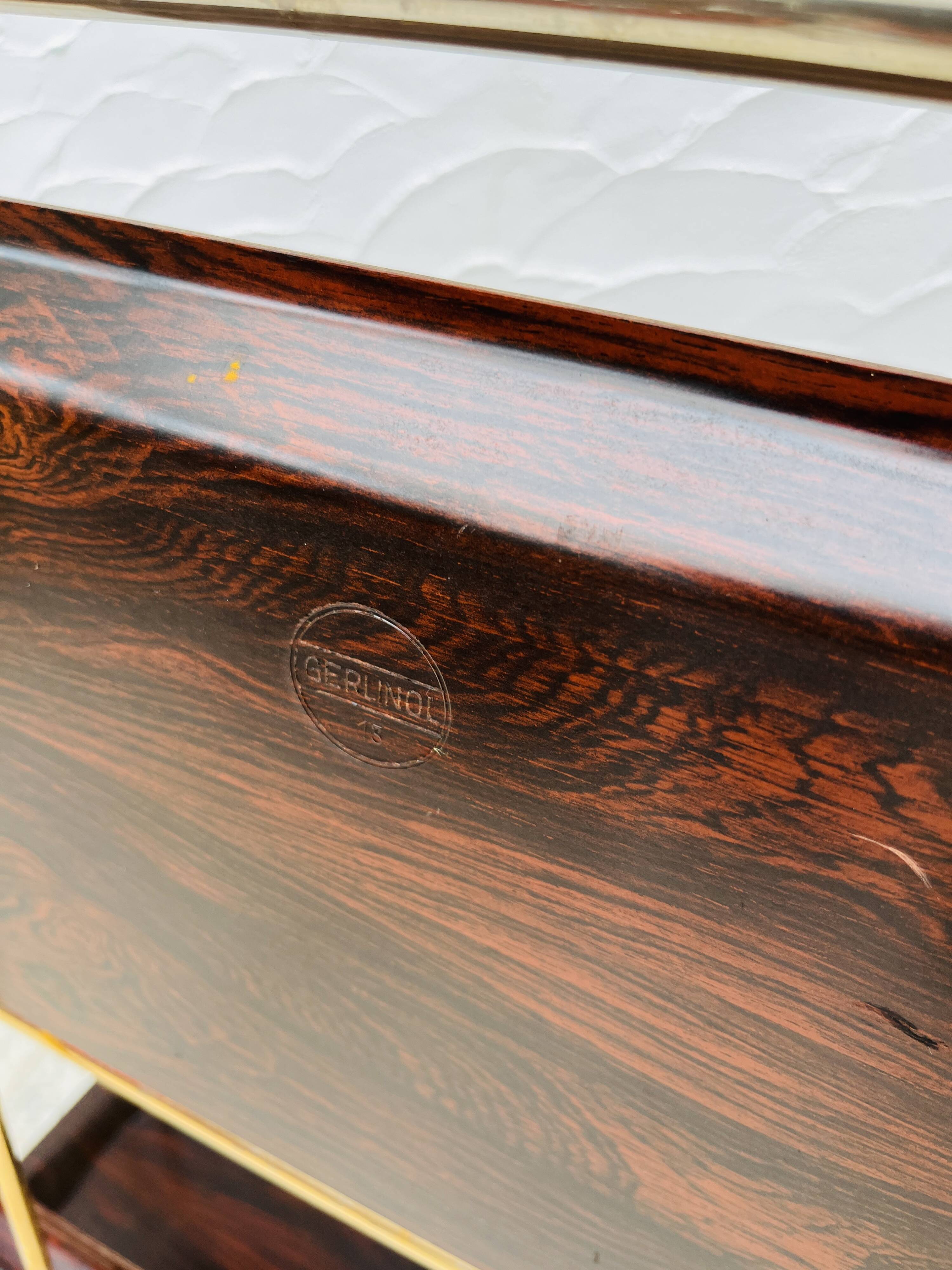 Gerinol golden serving trolley