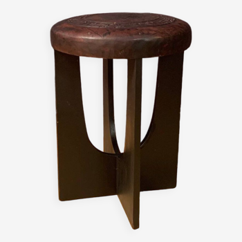 Tabouret style Angel Pazmino, années 1960.