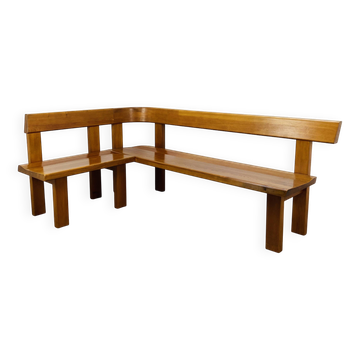Pierre Chapo S35 corner bench in elm