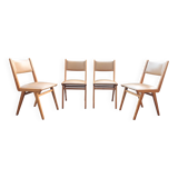 Lot de 4 chaises vintage
