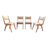 Lot de 4 chaises vintage