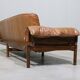 MP13 Sofa in Leather and Rosewood from Percival Lafer, 1970s