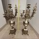 Paire de grands candélabres 7 feux - 69 cm - Bronze - Putti