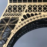 Original silkscreen print by Alberto Bali, Paris Eiffel Tower (print in grey), 1985