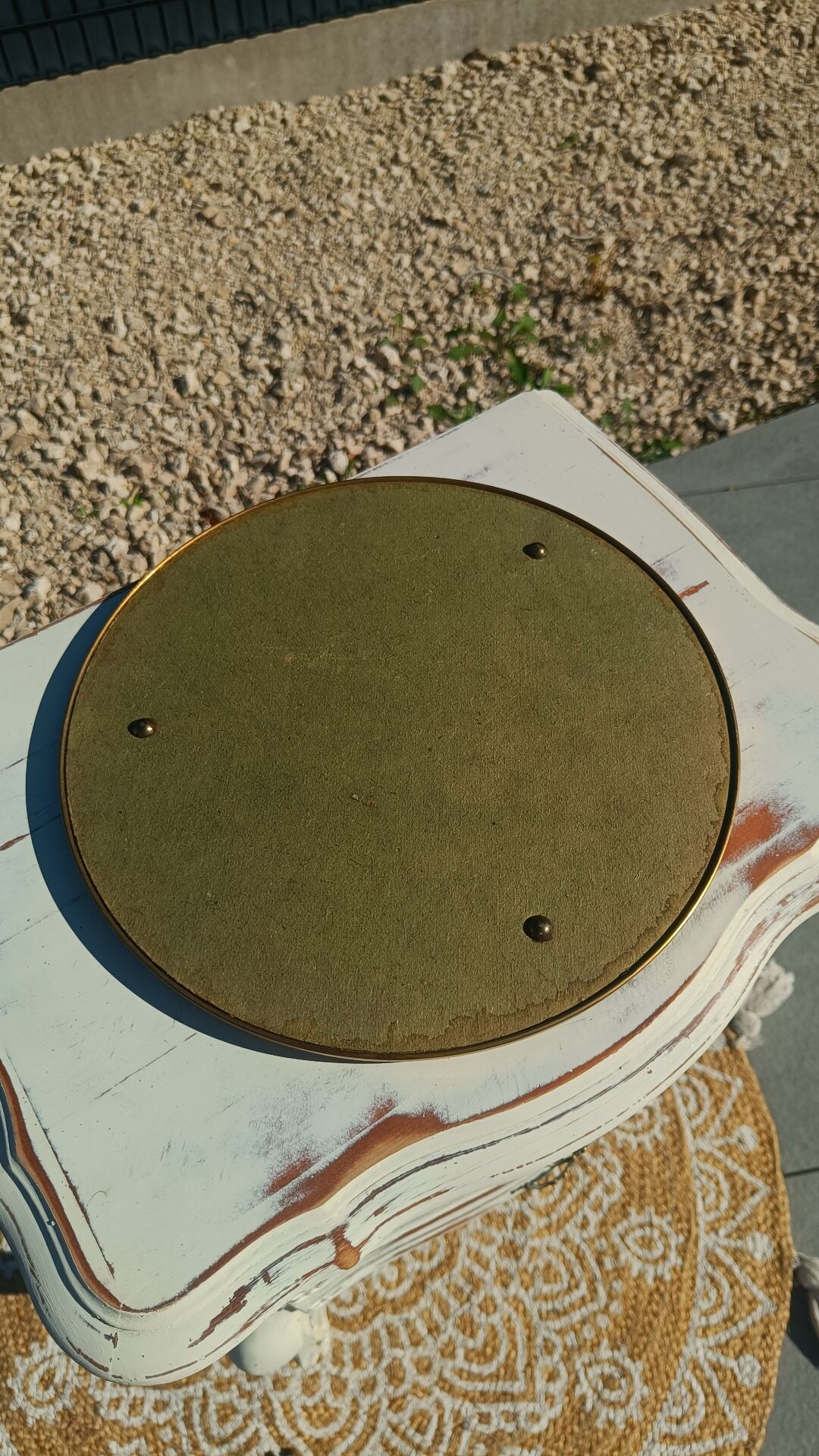 Golden mirror plateau