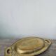 Art Deco oval silver-plated metal dish