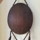 Miroir vintage bohème en perles de bois