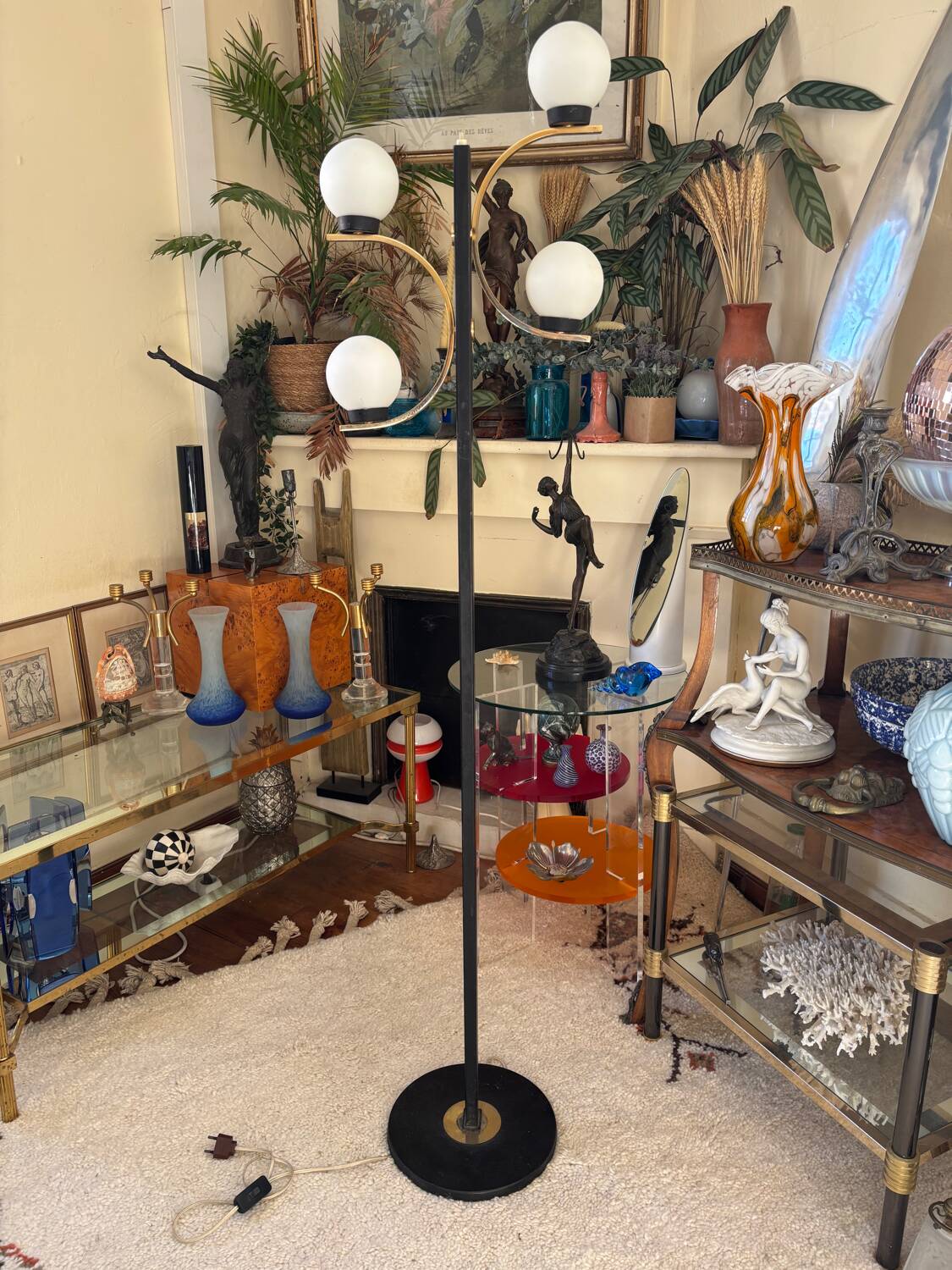 Vintage floor lamp 1950s 1960s retro chic design