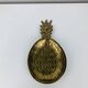 Vintage gold-plated brass pineapple emptier