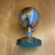 Vintage 1960s Brass World Map Globe Lighter #E2