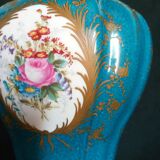 Pair of vases with porcelain lids from Paris, late 19th century
