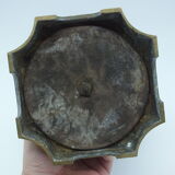 Bayeux/Imari vase mounted in porcelain with bronze frame