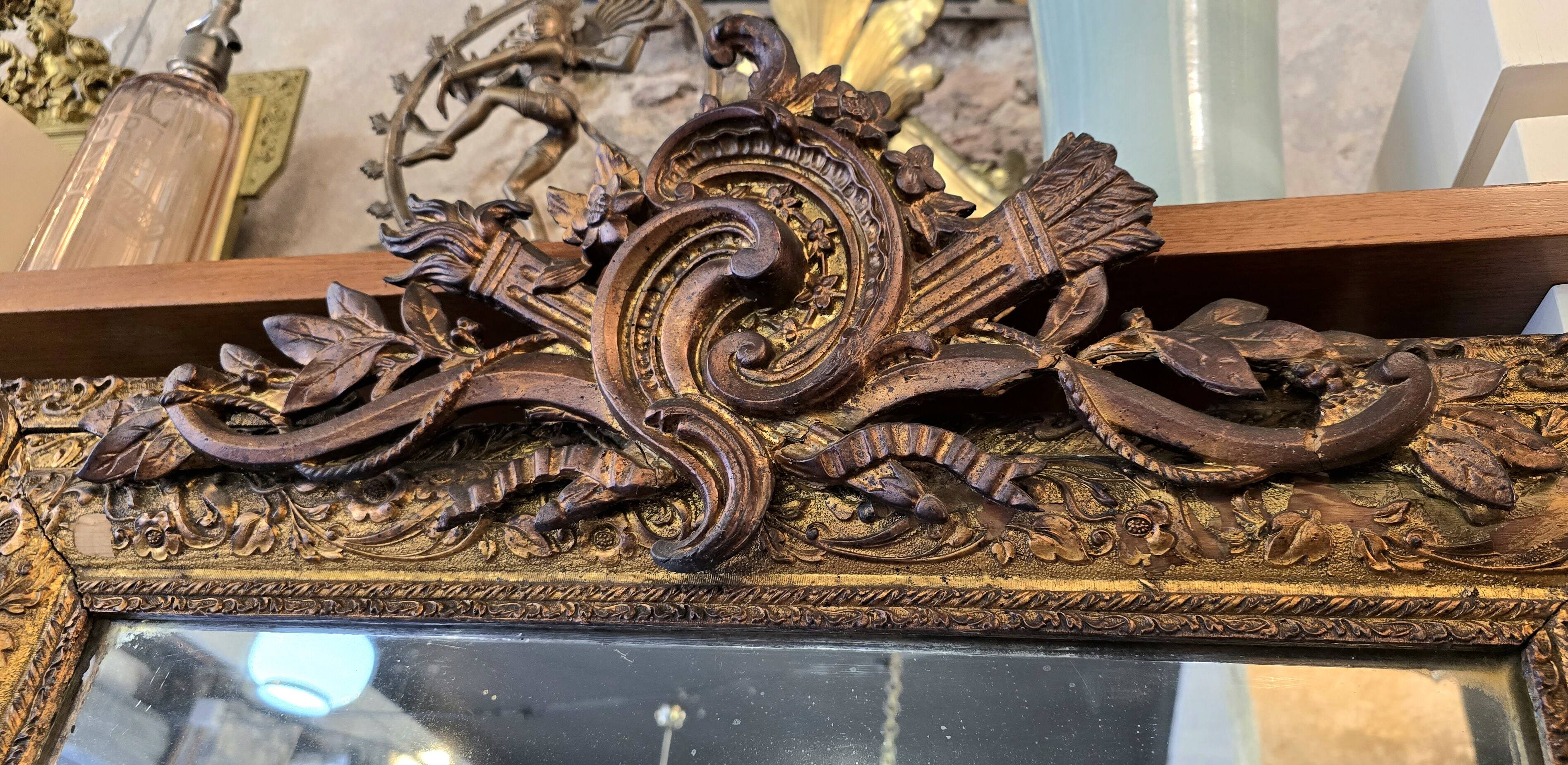 Large Napoleon III Mirror - 126 Cm