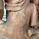 The sculpture, original terracotta signed and dedicated, Charles Van Oemberg.