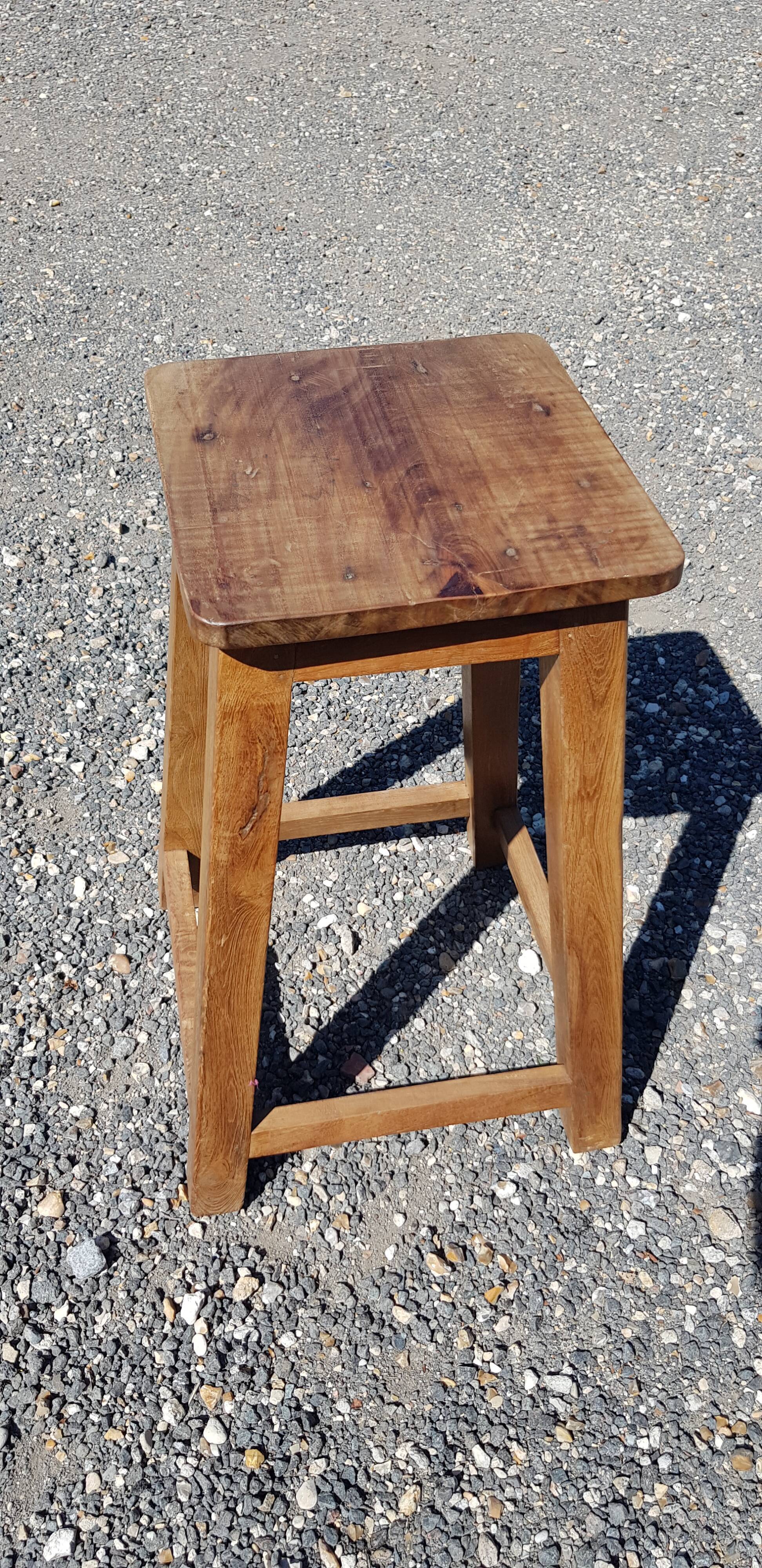 Set of 5 dld teak stools