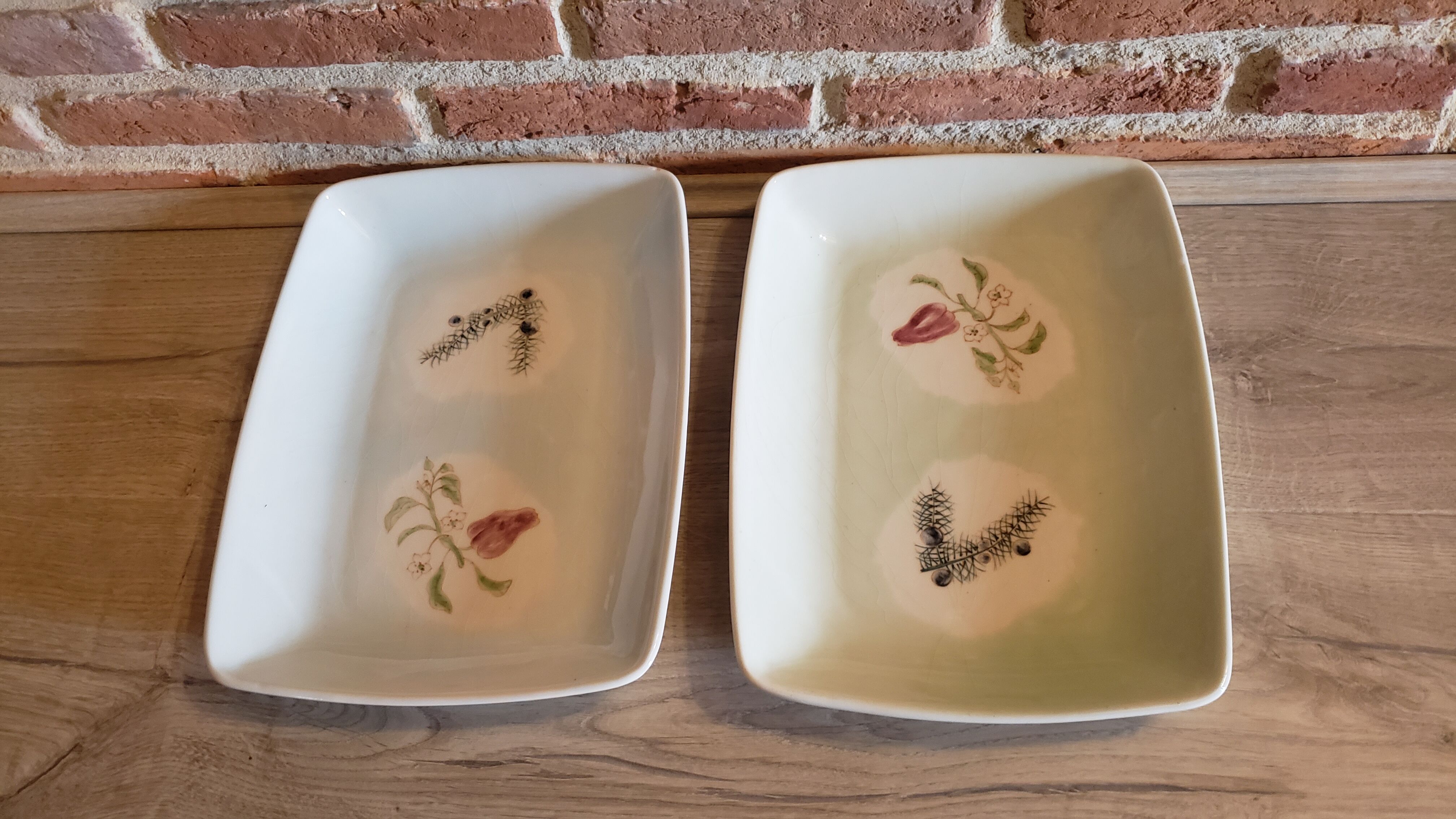 2 rectangular hollow dishes Bavaria