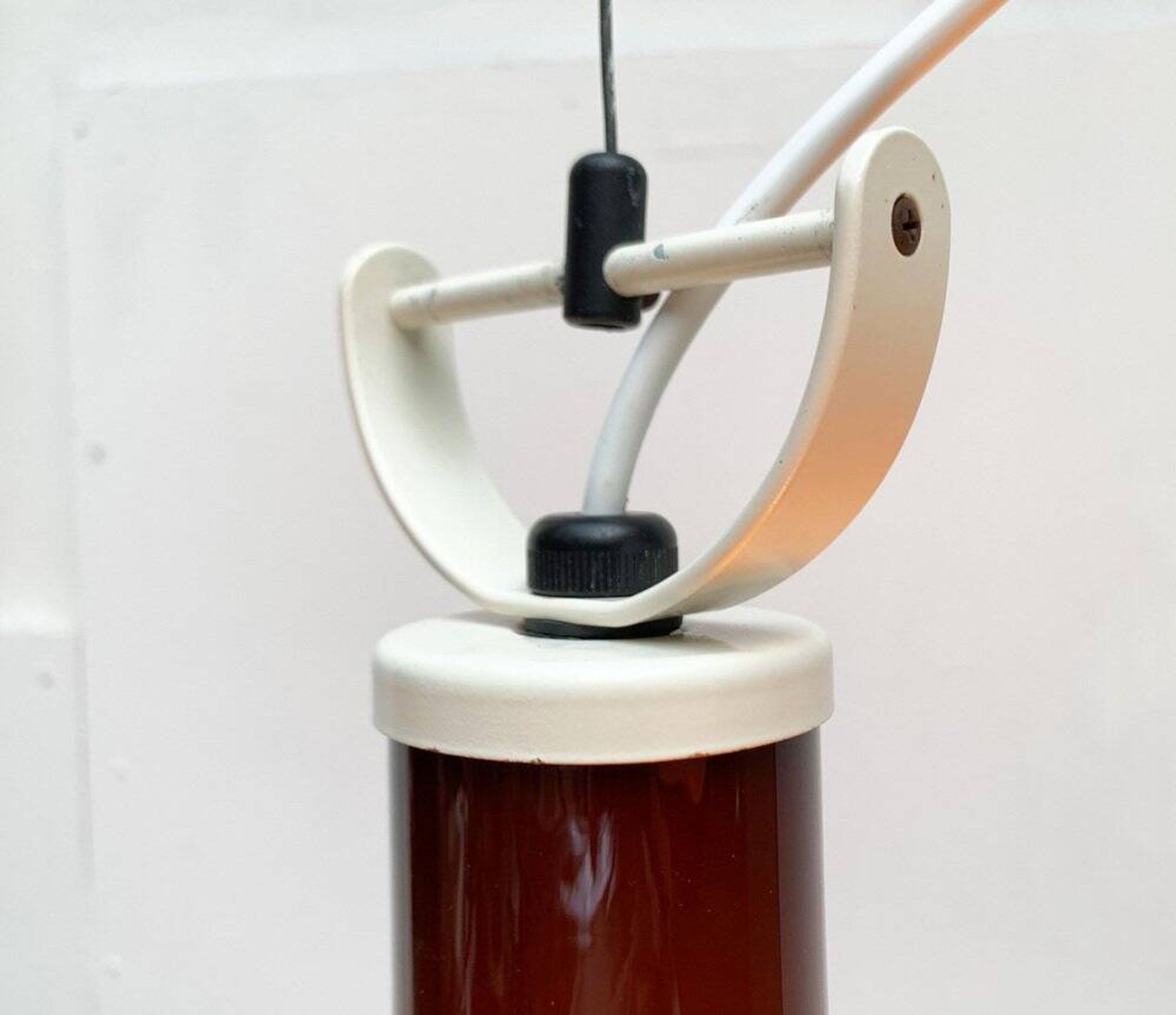 Mid-century glass tulip pendant by Peill & Putzler, 1960s.