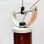 Mid-century glass tulip pendant by Peill & Putzler, 1960s.