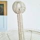 White metal fruit basket - old display