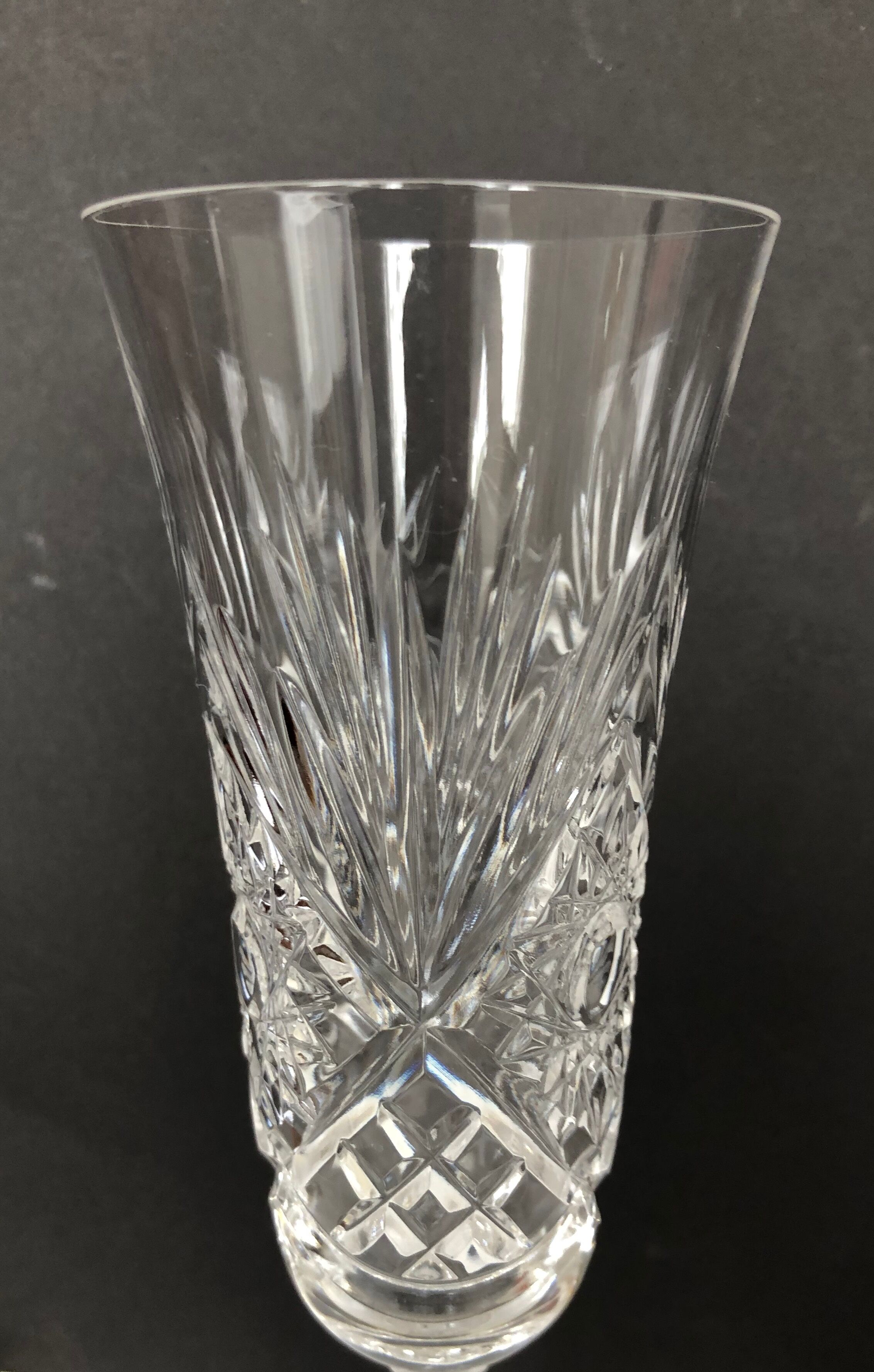 Set de 6 flutes à champagne en cristal de Baccarat