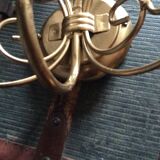 Gold metal wall light