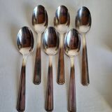 6 Silver-Plated Metal Table Spoons by DAM