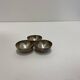 Silver Plated Triple Table Bowl Art Deco 1940s Salt & Pepper Sauce Egg Cup