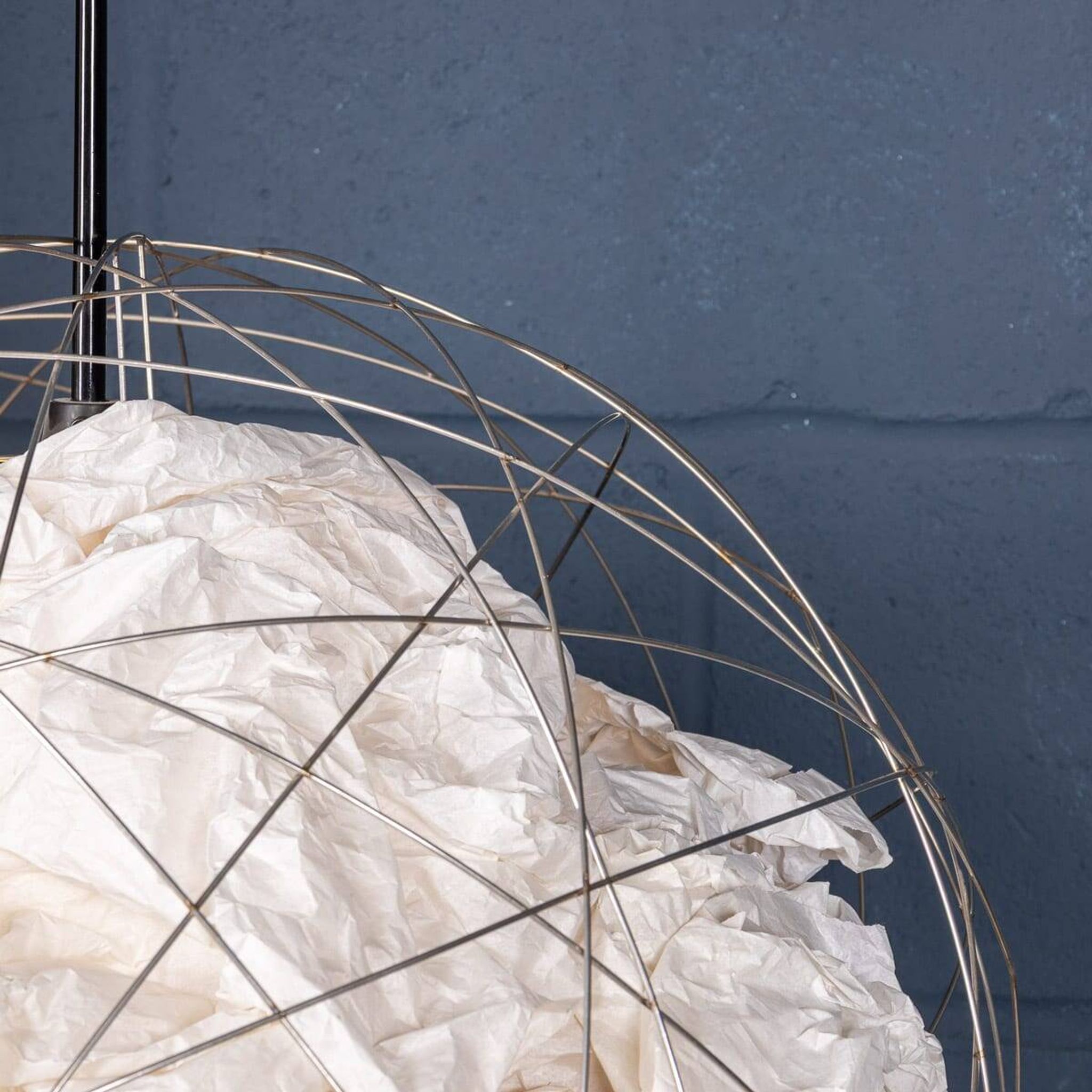VINTAGE 20thC GERMAN METAL & PAPER FLOOR LAMP BY INGO MAURER c.1990