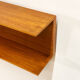Mid-Century Modern Teak wall-mounted shelf by Walter Wirz for Wilhelm Renz, 200cm, 1960s