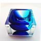 1970s Square Ashtray or Catch-all in Murano Glass by Flavio Poli.