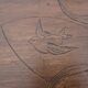 4 tables gigogne en bois art nouveau décor floral