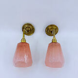 Paire d'appliques col de cygne