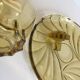 ART DECO Tray and Carafe Amber Yellow Glass
