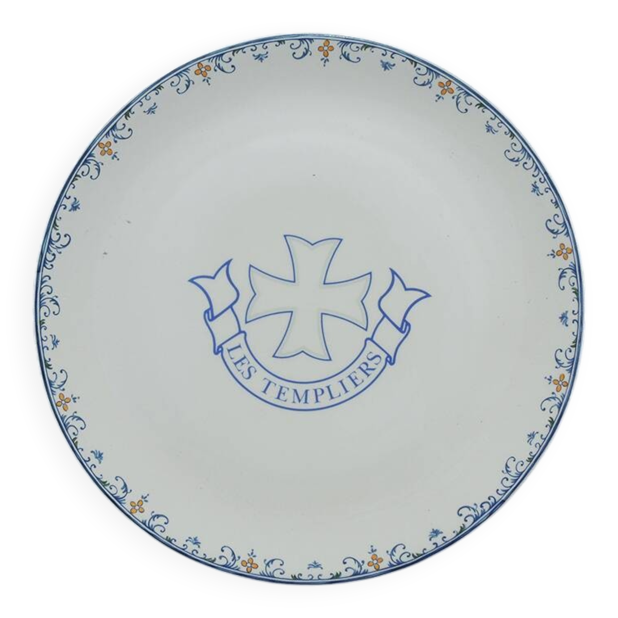 Old Gien dish “Moustiers – With pomegranate – The Templars”