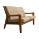 Bench, Danish sofa 2 places in teak by Gustav Thams, for Uldum Mobelfabrik, 1960