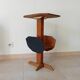 Vintage folk art magazine rack side table