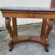 Empire restauration console with marble top in walnut from the 19th century