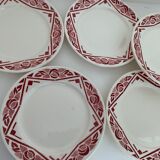 7 Badonviller plates, Marcel model, 1900