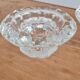 Paire de bougeoirs en verre
