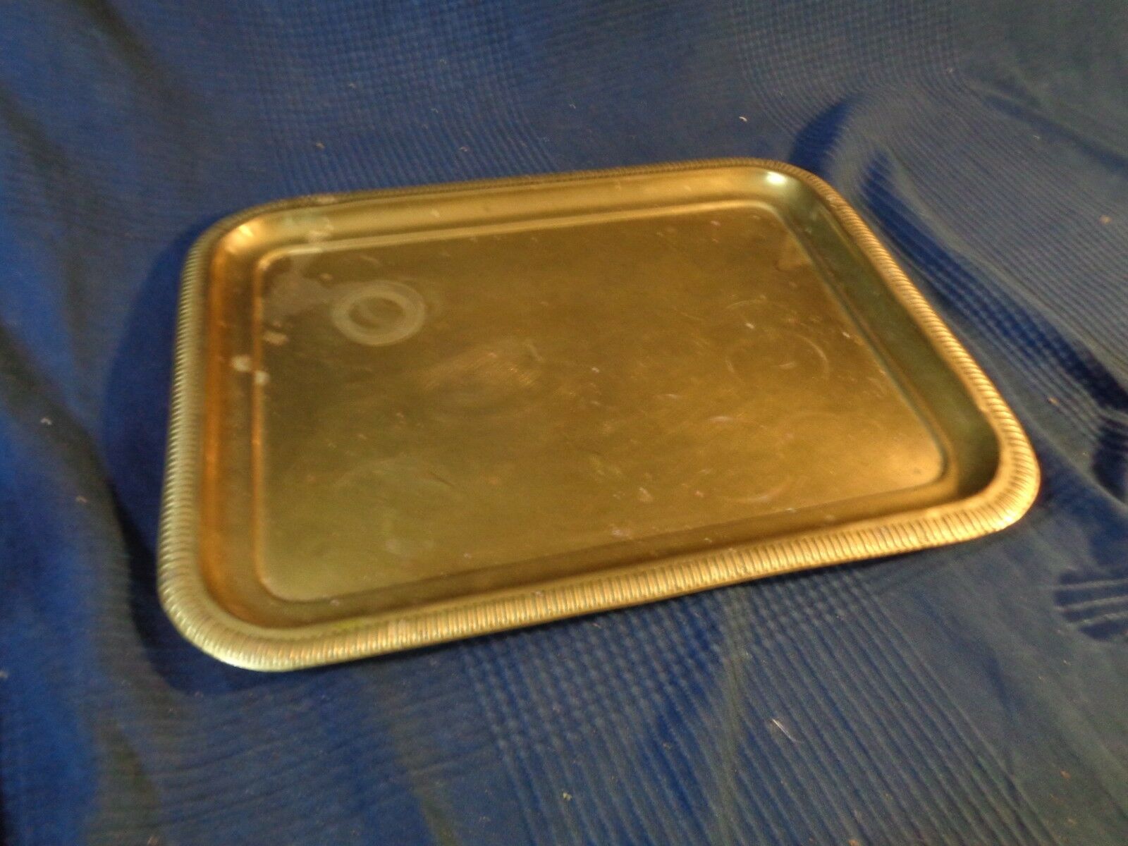 Vintage Louis style brass serving tray