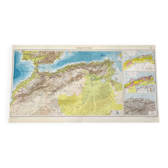 Map of North Africa 1950