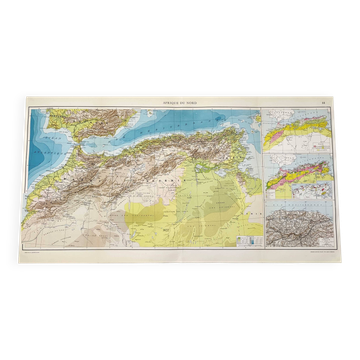 Map of North Africa 1950