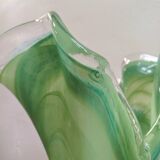 Vase en verre de Murano vert, Italie