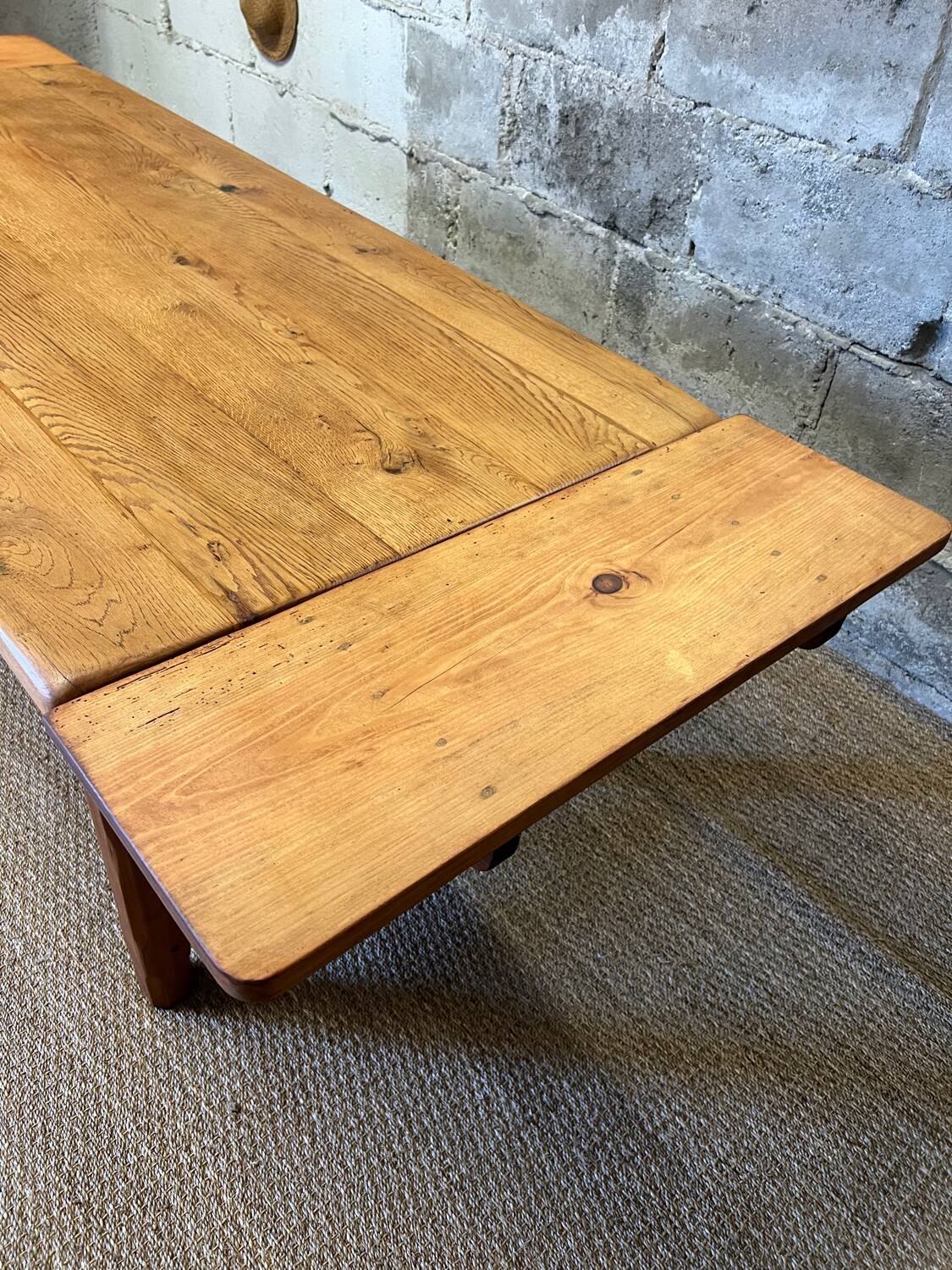 Solid oak farmhouse table