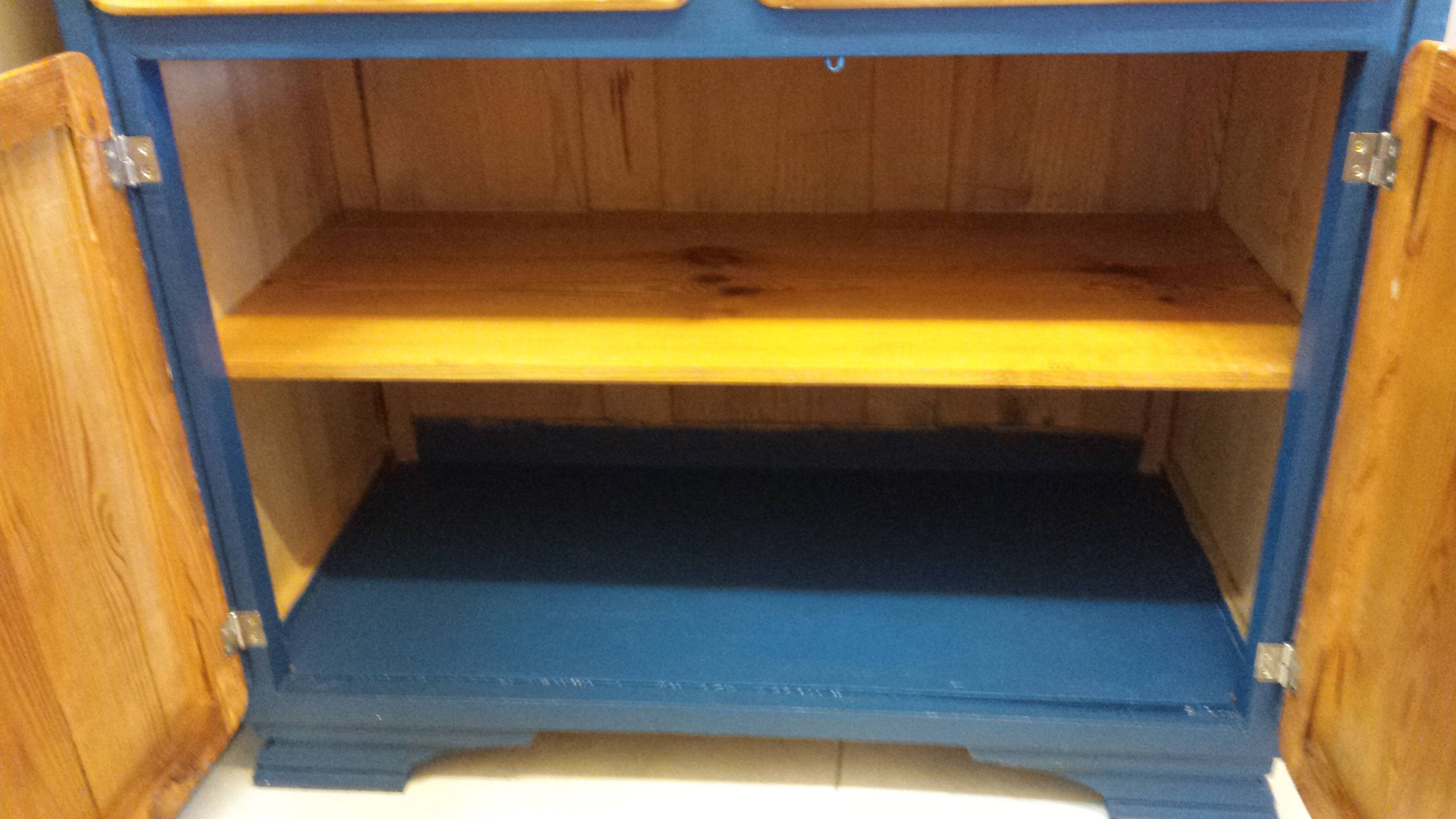 Mado bass buffet renovated wood and blue