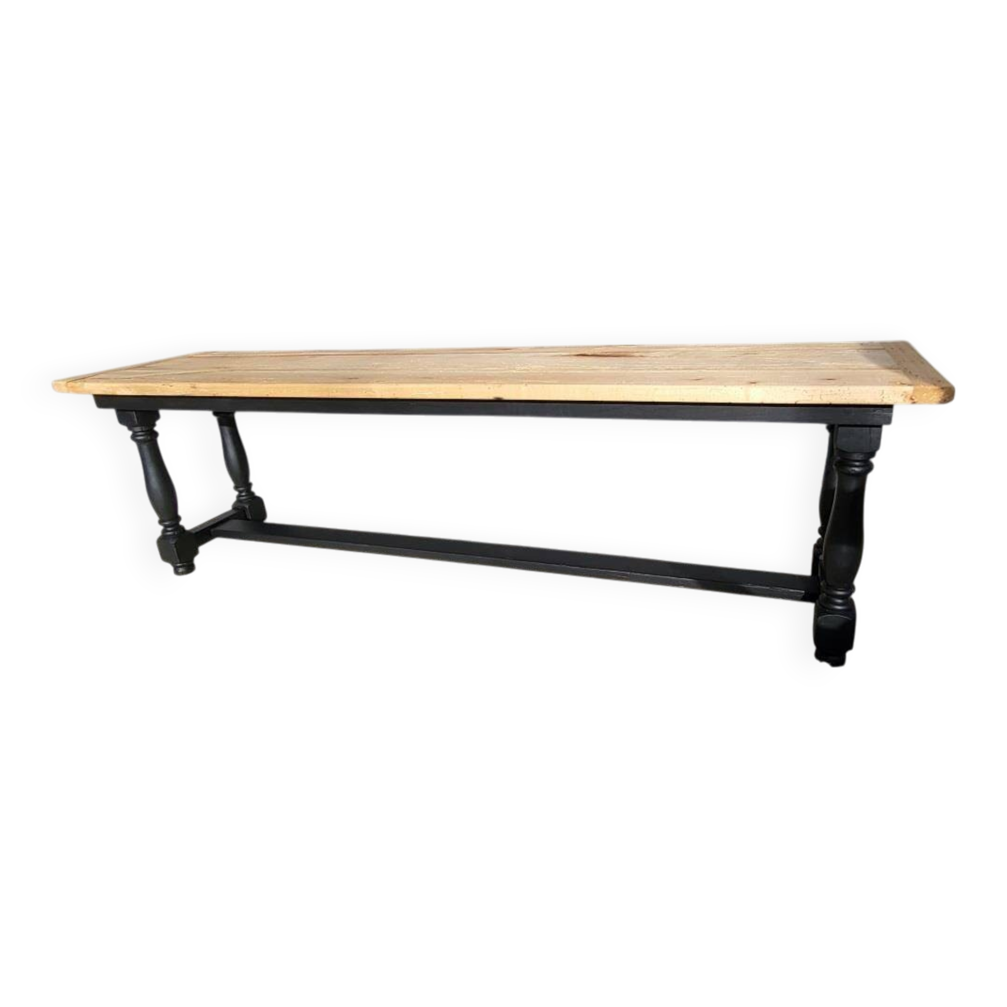 Two-tone coffee table bench, 19th century